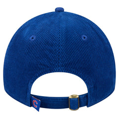 Chicago Cubs New Era Women's Corduroy 9TWENTY Adjustable Hat - Royal - New Era Discount
