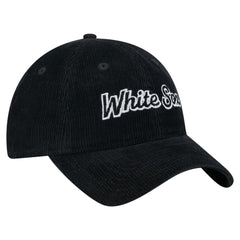 Chicago White Sox New Era Women's Corduroy 9TWENTY Adjustable Hat - Black - New Era Discount