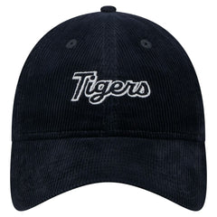 Detroit Tigers New Era Women's Corduroy 9TWENTY Adjustable Hat - Navy - New Era Online