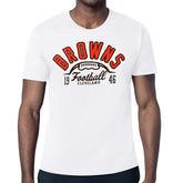 Cleveland Browns Starter Half Ball Logo T-Shirt White