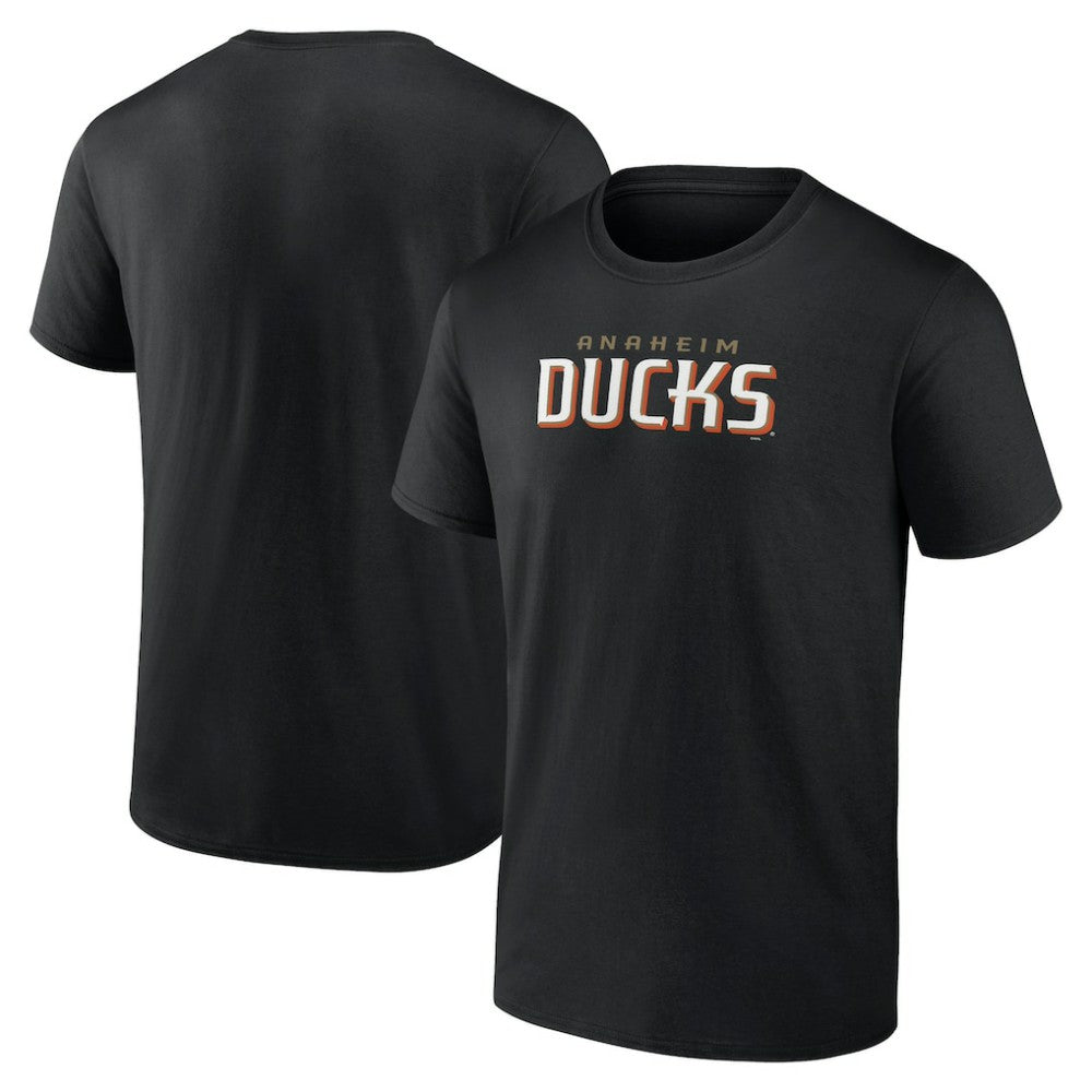 Anaheim Ducks Wordmark Logo T-Shirt - Black - NHL 201927014