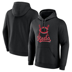 Cincinnati Reds Fastball Pullover Hoodie - Black - MLB Online