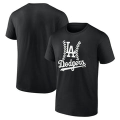 Los Angeles Dodgers Fastball T-Shirt - Black - MLB Discount