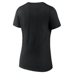 Los Angeles Dodgers Women's Fastball V-Neck T-Shirt - Black - MLB Lifestyle
