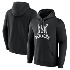 New York Yankees Fastball Pullover Hoodie - Black - MLB Lifestyle