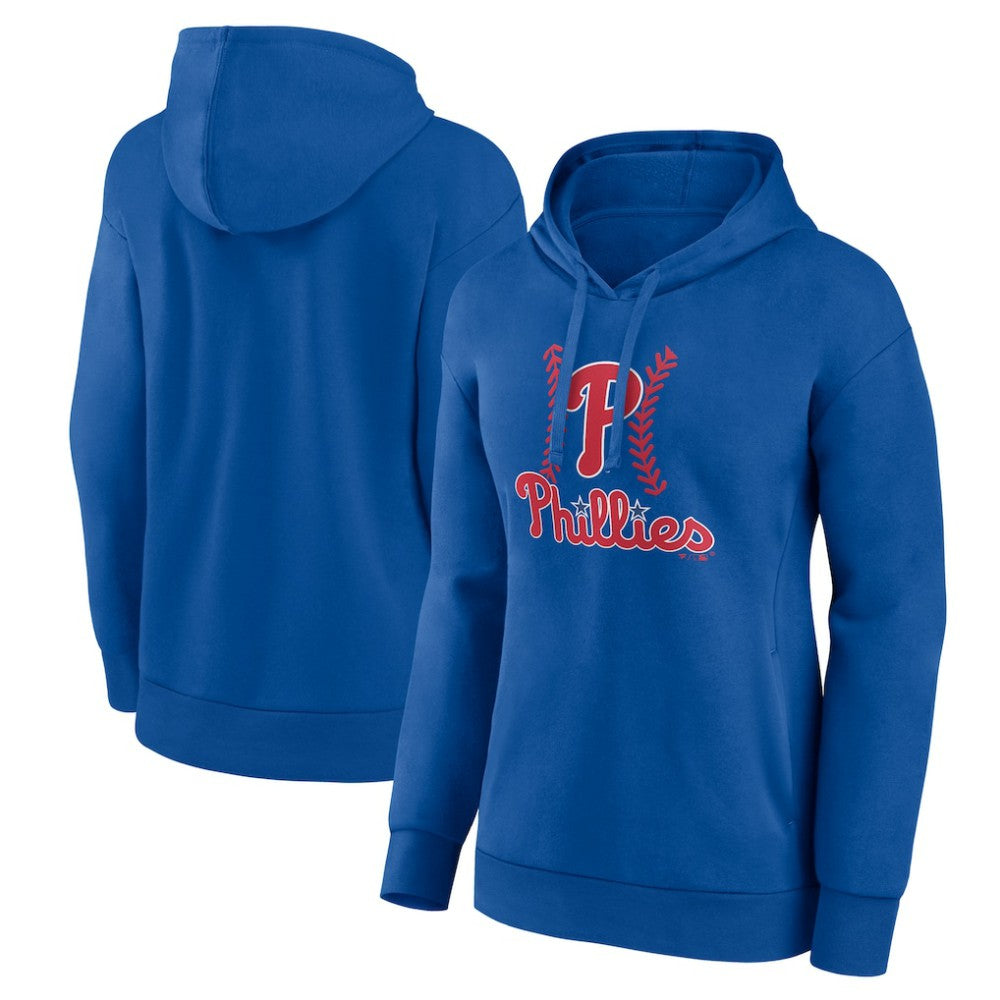 Philadelphia Phillies Women's Fastball Pullover Hoodie - Royal - MLB Sale