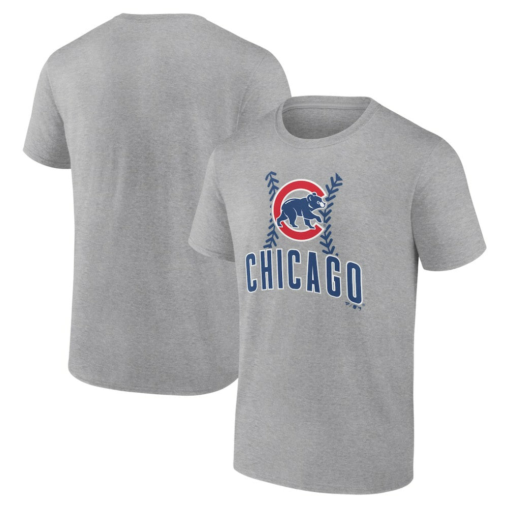 Chicago Cubs Fastball T-Shirt - Heather Gray - MLB Sale