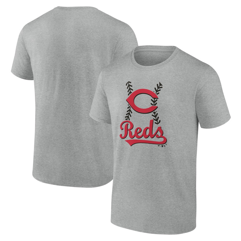 Cincinnati Reds Fastball T-Shirt - Heather Gray - MLB Lifestyle