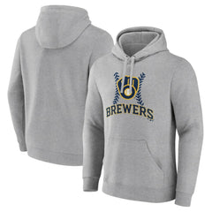 Milwaukee Brewers Fastball Pullover Hoodie - Gray - MLB Lifestyle