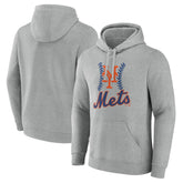 New York Mets Fastball Pullover Hoodie - Gray - MLB on Sale