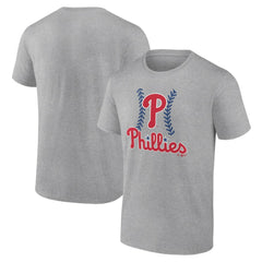 Philadelphia Phillies Fastball T-Shirt - Heather Gray - MLB Lifestyle