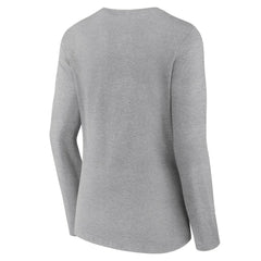 Philadelphia Phillies Women's Fastball Long Sleeve V-Neck T-Shirt - Gray - MLB Sale