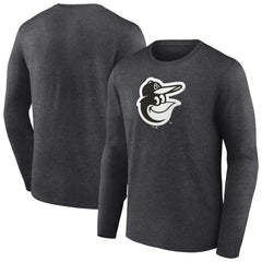 Baltimore Orioles Monochrome Long Sleeve T-Shirt - Charcoal - MLB on Sale