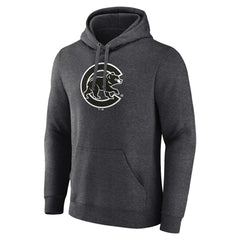 Chicago Cubs Monochrome Pullover Hoodie - Charcoal - MLB Online