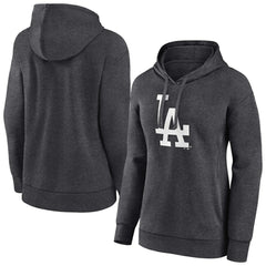 Los Angeles Dodgers Women's Monochrome Pullover Hoodie - Charcoal - MLB Online