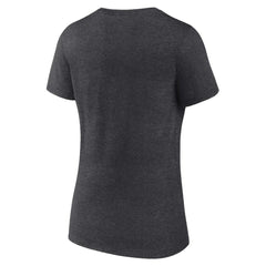 St. Louis Cardinals Women's Monochrome V-Neck T-Shirt - Charcoal - MLB Discount