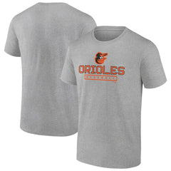 Baltimore Orioles Evanston Stencil T-Shirt - Heather Gray - MLB Sale