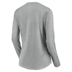 Cincinnati Reds Women's Evanston Stencil Long Sleeve V-Neck T-Shirt - Gray - MLB Online