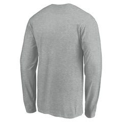 Cleveland Guardians Evanston Stencil Long Sleeve T-Shirt - Gray - MLB Lifestyle