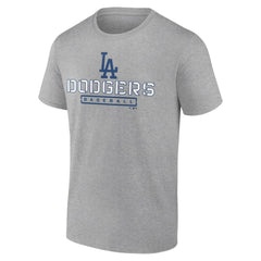 Los Angeles Dodgers Evanston Stencil T-Shirt - Heather Gray - MLB on Sale