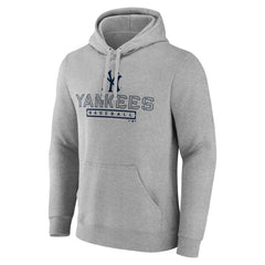 New York Yankees Evanston Stencil Pullover Hoodie - Gray - MLB on Sale