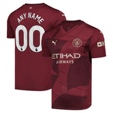Manchester City 2024/25 Third Replica Custom Jersey Burgundy - Puma sale