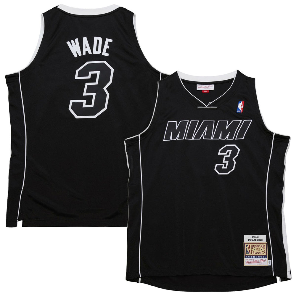 Dwyane Wade Miami Heat 2011/12 Hardwood Classics Authentic Jersey Black | Mitchell & Ness outlet