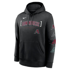 Arizona Diamondbacks Nike Club Stack Pullover Hoodie - Black - Nike Lifestyle