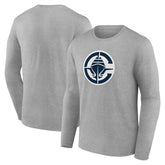 LA Clippers Primary Logo Long Sleeve T-Shirt Gray