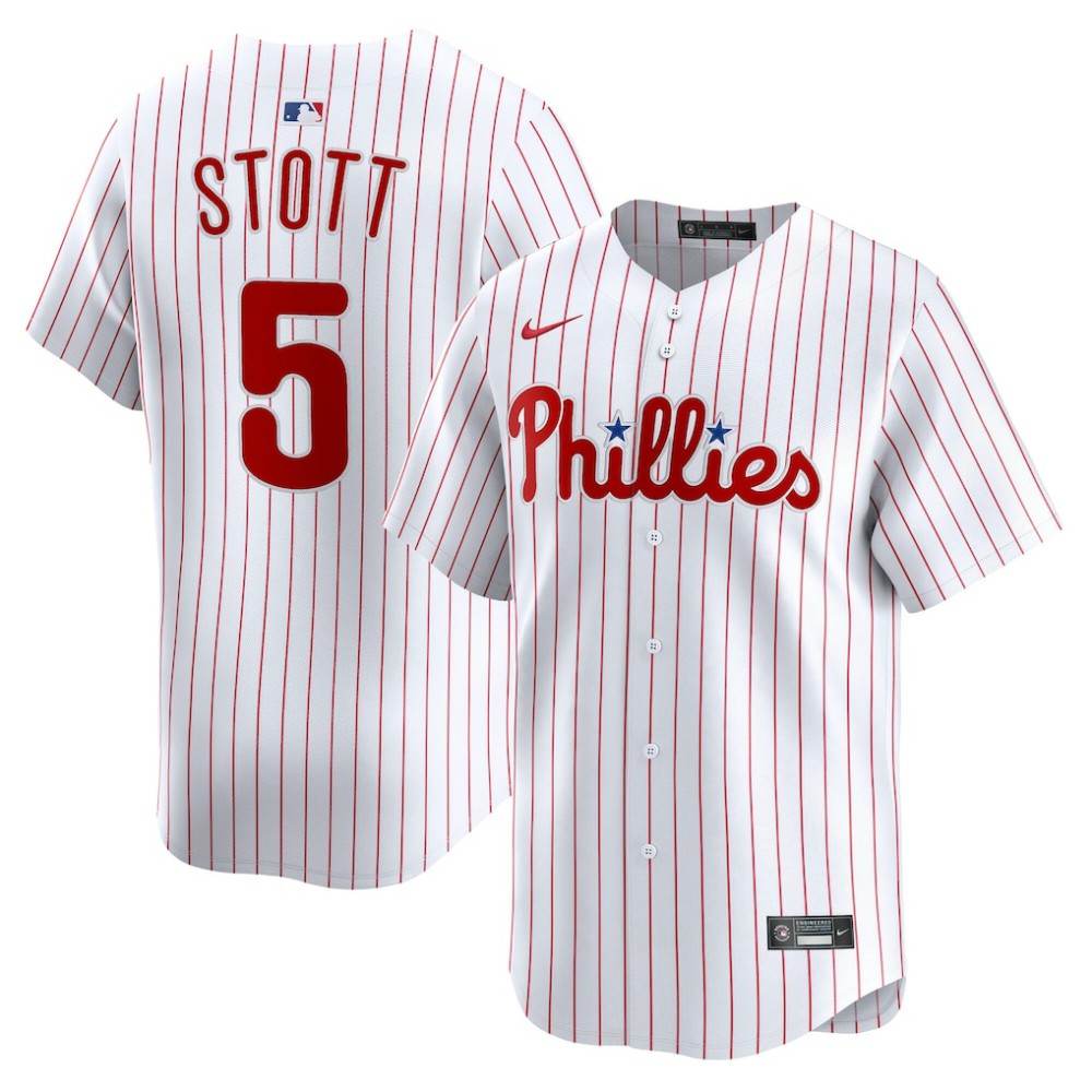 Bryson Stott Philadelphia Phillies Nike Home Limited Player Jersey - White - Nike on Sale