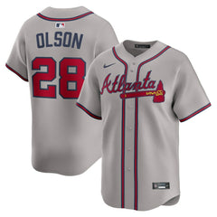 Matt Olson Atlanta Braves Nike Road Limited Player Jersey - Gray - Nike Lifestyle