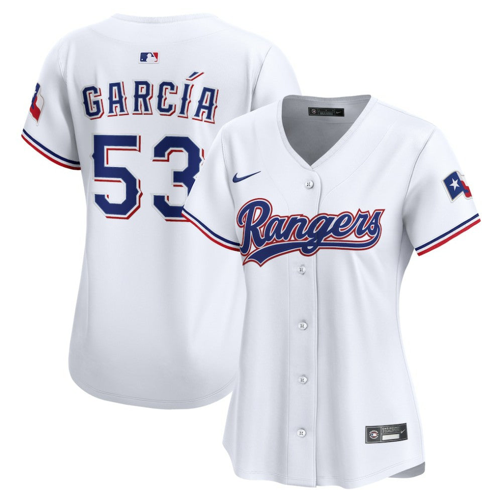 Adolis Garcia Texas Rangers Nike Women's Home Limited Jersey - White - Nike Lifestyle