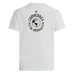 Argentina National Team Youth 2024 Copa America Champions T-Shirt White - Adidas for sale