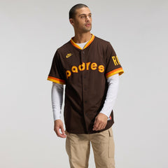 San Diego Padres Nike Cooperstown Collection Limited Jersey - Brown - Nike Sale