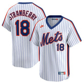 Darryl Strawberry New York Mets Nike Throwback Cooperstown Collection Limited Jersey - White - Nike Sale