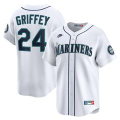 Ken Griffey Jr. Seattle Mariners Nike Throwback Cooperstown Collection Limited Jersey - White - Nike Sale