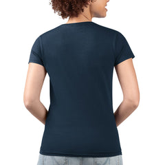 Milwaukee Brewers G-III 4Her by Carl Banks Women's Super-Slim Fit Lightweight Flowers Graphic V-Neck T-Shirt - Navy - MLB Lifestyle