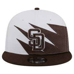 San Diego Padres New Era Jagged 9FIFTY Snapback Hat - Brown/White - New Era on Sale