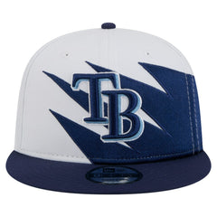 Tampa Bay Rays New Era Jagged 9FIFTY Snapback Hat - Navy/White - New Era Online