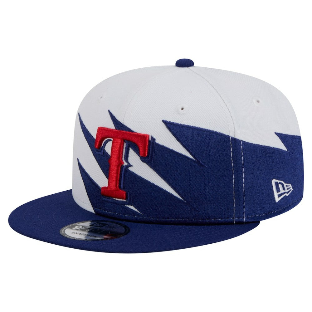 Texas Rangers New Era Jagged 9FIFTY Snapback Hat - Royal/White - New Era Lifestyle