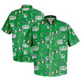Mexico National Team Vive La Fete Impressions Artwork Button-Down Shirt Green