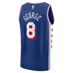 Paul George Philadelphia 76ers Youth Fast Break Replica Player Jersey Icon Edition Royal | Fanatics Lifestyle