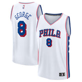 Paul George Philadelphia 76ers Youth Fast Break Replica Player Jersey Association Edition White | Fanatics for sale
