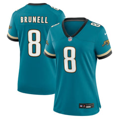 Nike Mark Brunell Jacksonville Jaguars Women's Prowler Throwback Retired Player Game Jersey Teal