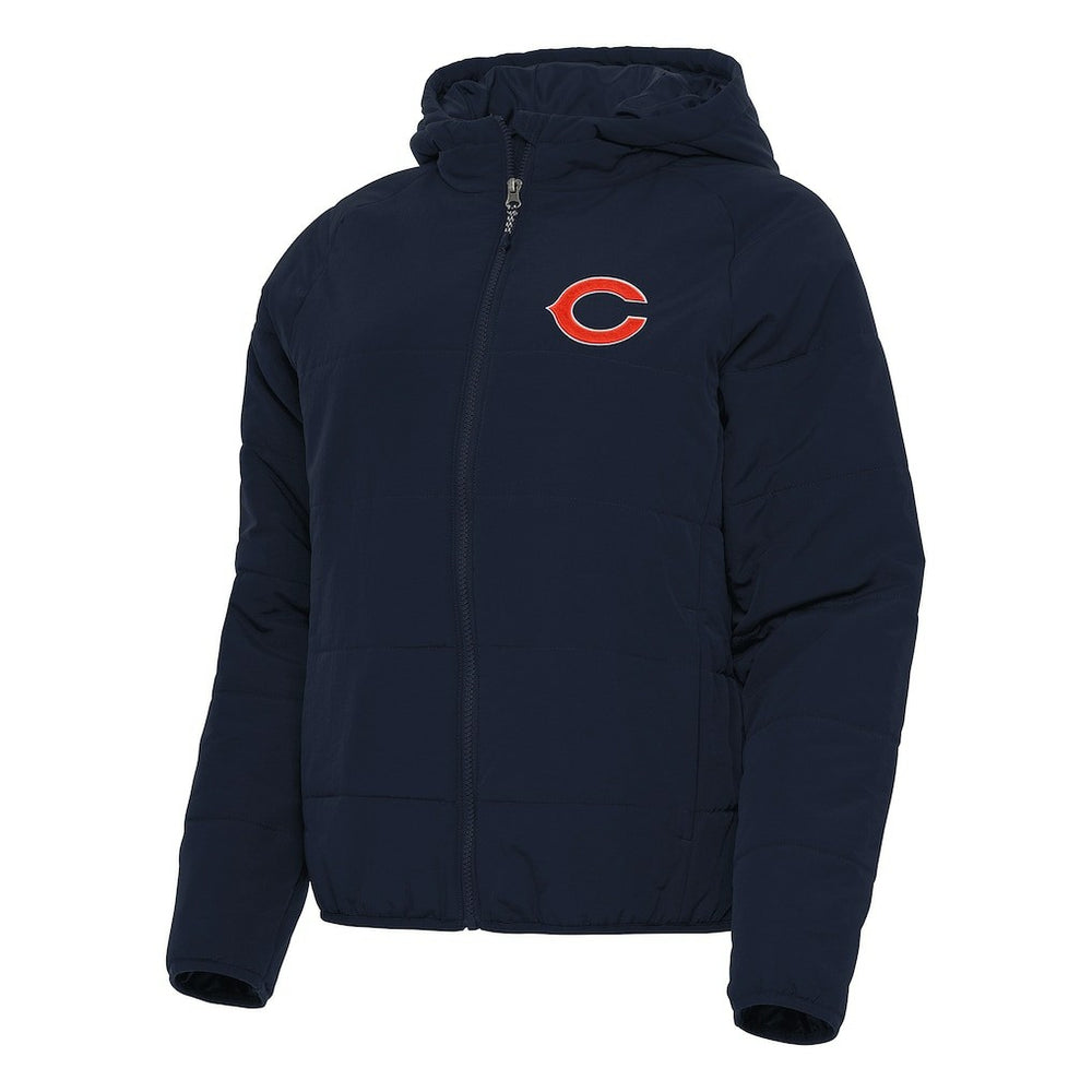 Chicago Bears Antigua Women's Universe Full-Zip Hoodie Jacket Navy