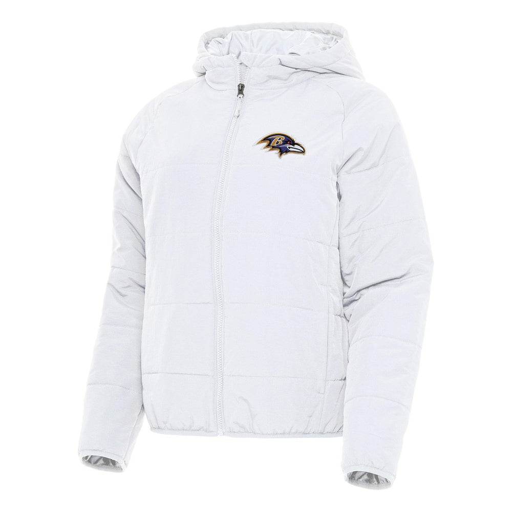 Baltimore Ravens Antigua Women's Universe Full-Zip Hoodie Jacket White