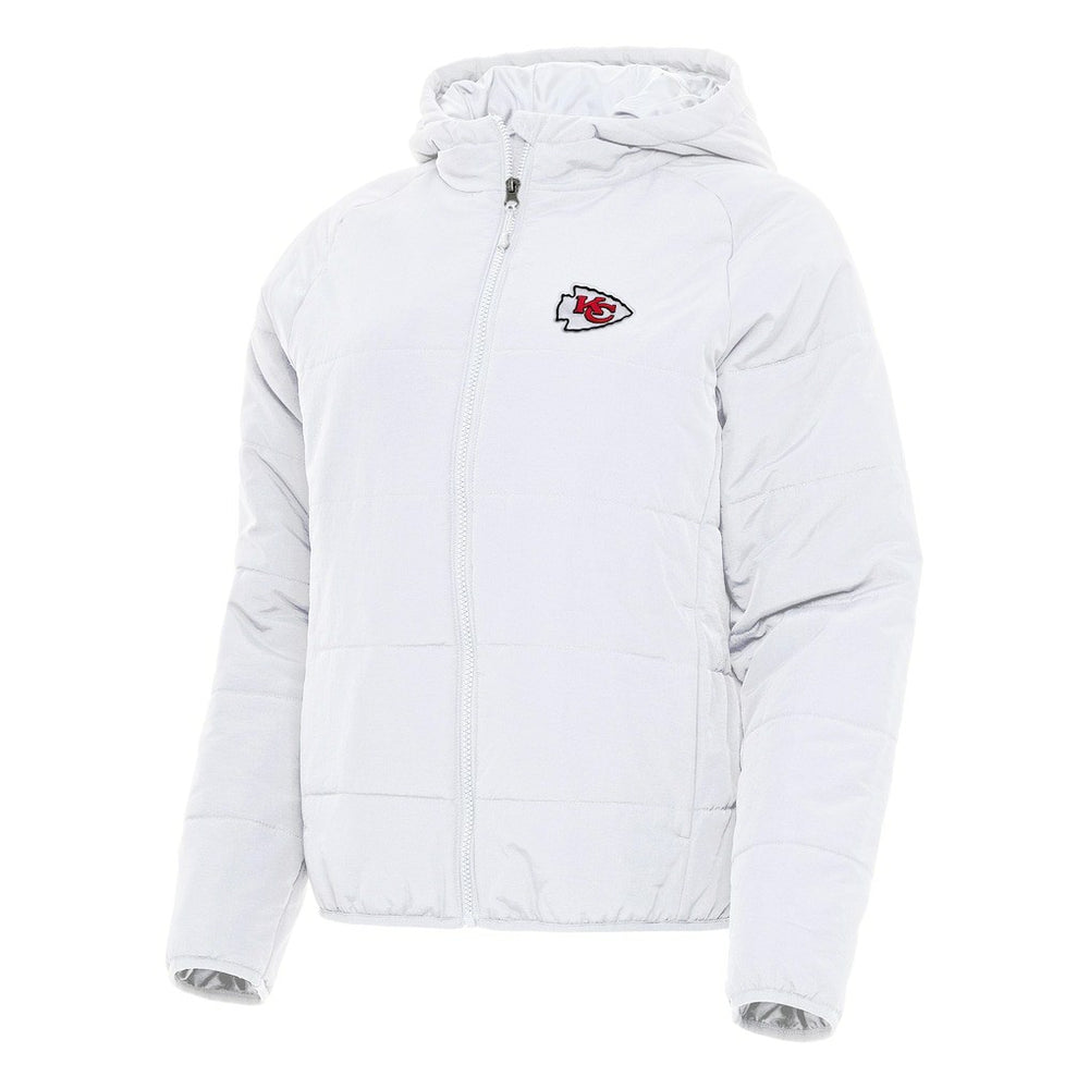 Kansas City Chiefs Antigua Women's Universe Full-Zip Hoodie Jacket White
