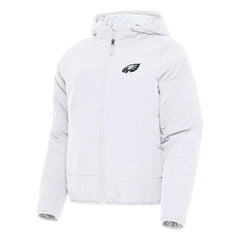Philadelphia Eagles Antigua Women's Universe Full-Zip Hoodie Jacket White