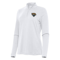 Jacksonville Jaguars Antigua Women's Reprocess Quarter-Zip Top White