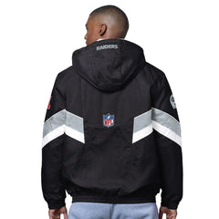 Las Vegas Raiders OVO x Starter Sideline Full-Snap Puffer Jacket Black